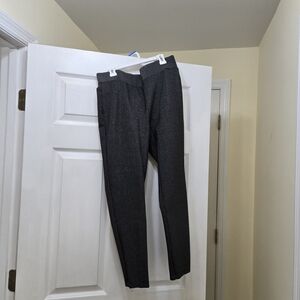 LOFT Gray Leggings Slim Fit Tailored